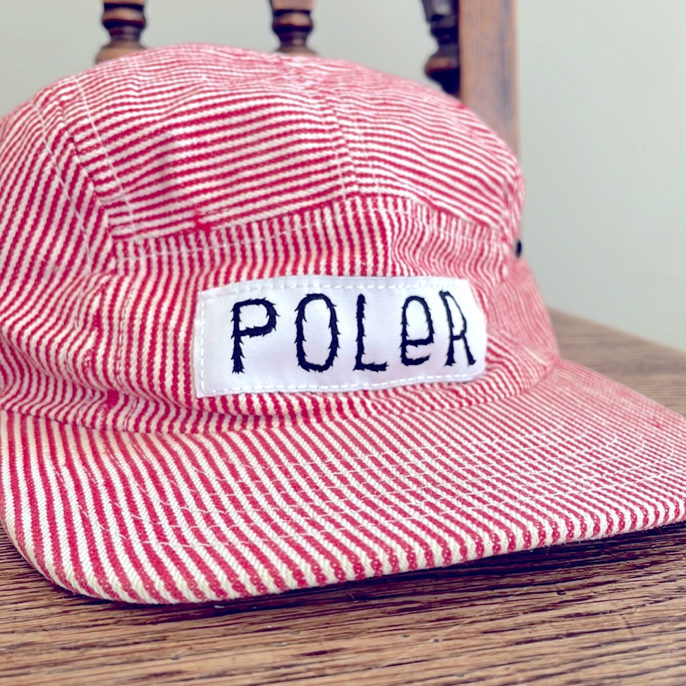 Poler Stuff Pinstripe 5 Panel Camp Hat